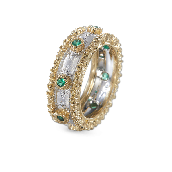 Buccellati Macri Capri Emerald Eternity Band Ring